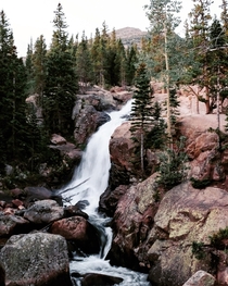 Alberta Falls in Rocky Mountain National Park Colorado 