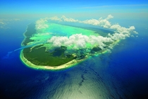 Aldabra the worlds second largest coral atoll Seychelles Indian Ocean - 