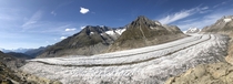 Aletsch Glacier in Wallis Switzerland 