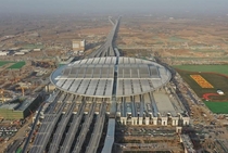 almost completed Railway Station in Xiongan New Area north Chinas Hebei Province