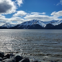 Along the Seward Highway south of Anchorage 