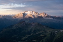 Alpen Glow in the Dolomites August  