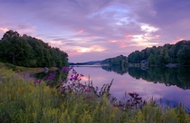 Alpine Lake West Virginia Sunset - August   