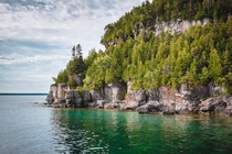 Amazing coastline of Flowerpot Island Ontario Canada 