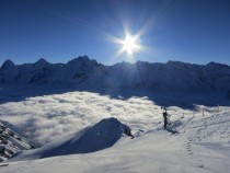 Amazing conditions at the Schilthorn Murren Switzerland 