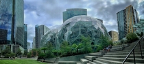 Amazon Spheres in downtown Seattle designed by NBBJ Architects 