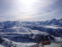 Amongst the peaks Sarenne Glacier Alpe dHuez France 