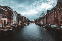 Amsterdam on a cloudy day 