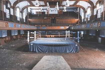 An abandoned boxing rink in Philadelphia PA 