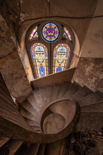 An Abandoned Churchs Beautiful Spiral Stairs
