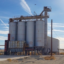 An abandoned concrete plant in California