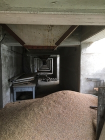 An Abandoned Grain Elevator interior basement