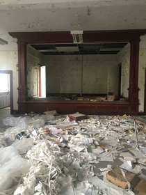 An abandoned high school