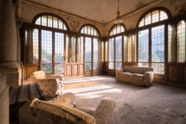 An abandoned Italian villa built in the early th century