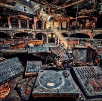 An abandoned night club after fire caused extensive damage