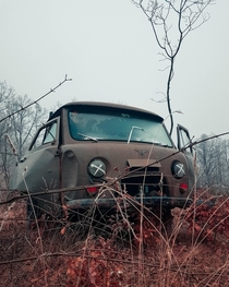 An abandoned russian truck in the Pilis Mountains Hungary