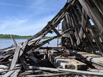 An abandoned sawmill in Northern Ontario