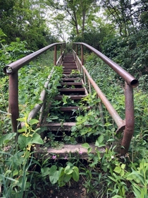 An abandoned stairway to heaven
