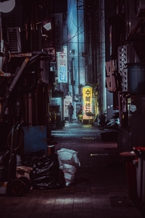 An alley in Busan South Korea