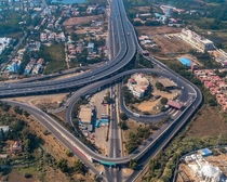 An interchange on Mumbai Pune Expressway India