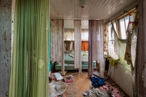 An interesting bedroom in an abandoned house Ontario Canada OC x