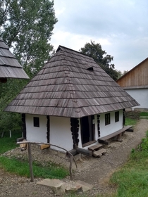 An old house from the Museum of the Bucovinean village Suceava Suceava county Romania 