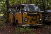 An old Volkswagen van
