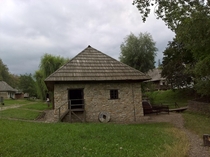 An old watermill at the Museum of the Bucovinean village Suceava Suceava county Romania 