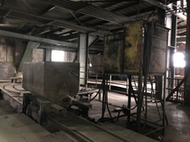 An ore cart in an abandoned mine 