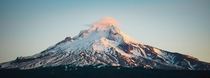 An Xpan-inspired crop of Mt Hood at sunrise 