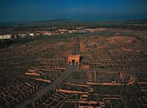 Ancient Roman city of Timgad Algeria
