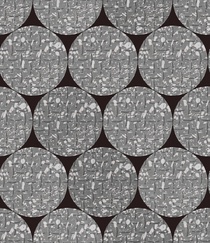 Andesite porphyry circular x mm texture