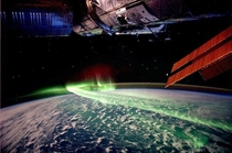 Andre Kuipersa Dutch astronaut captured this picture during a  solar storm from the ISS