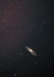 Andromeda with a  mm lens 