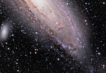 Andromeda - zoom in - captured with my  inch sct telescope