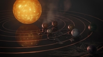 Animated recreation of the famous Trappist- image