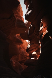 Antelope Canyon Arizona - I think it looks like a flame from this angle 