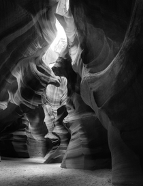 Antelope Canyons in monochrome - Page AZ 