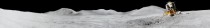 Apollo  landing site panorama featuring Mt Hadley Swann Hills and the Hadley Delta of the Apennine lunar mountain range 