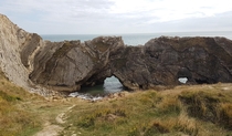 Arch at Lulworth cove Dorset 