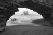 Arch Rock before the collapse Point Reyes National Seashore California USA 