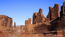 Arches Park Avenue ViewpointUtah United States by Alfred Lockwood 