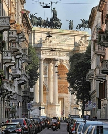 Arco della PacePorta Sempione Milano Italy