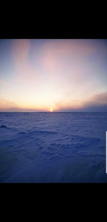 Arctic Sunset off the Arctic Ocean Alaska North America 