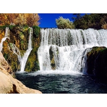 Arizona waterfall in Autumn 