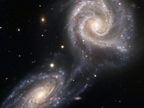 Arp  - A pair of interacting spiral galaxies 