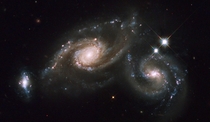Arp  a triplet of galaxies