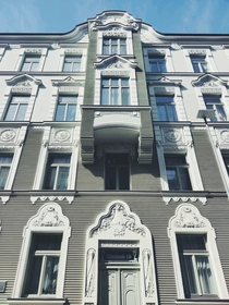 Art Nouveau apartment building in  in Bratislava Slovakia
