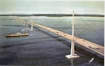 Artists Depiction of Long Island Sound Crossing Between Oyster Bay and Rye 