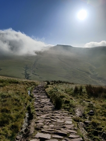 Ascent to Corn Du Brecon Beacons Wales 